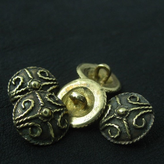 Bronze Anglo-Saxon buttons