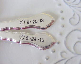 Wedding Forks I do me too wedding forks with heart stamp