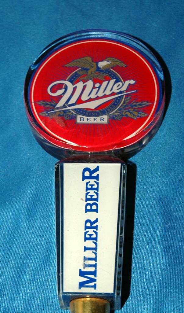 Vintage Acrylic Miller Beer Tap Handle Haute Juice