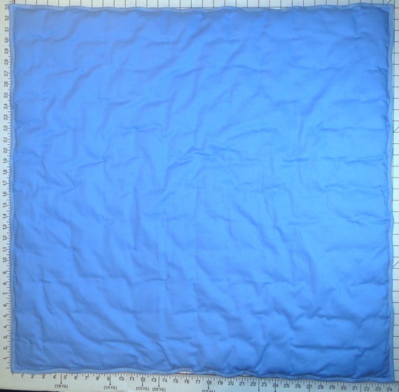 Baby Boy Blue Puff Quilt Biscuit Quilt Baby or Crib Size