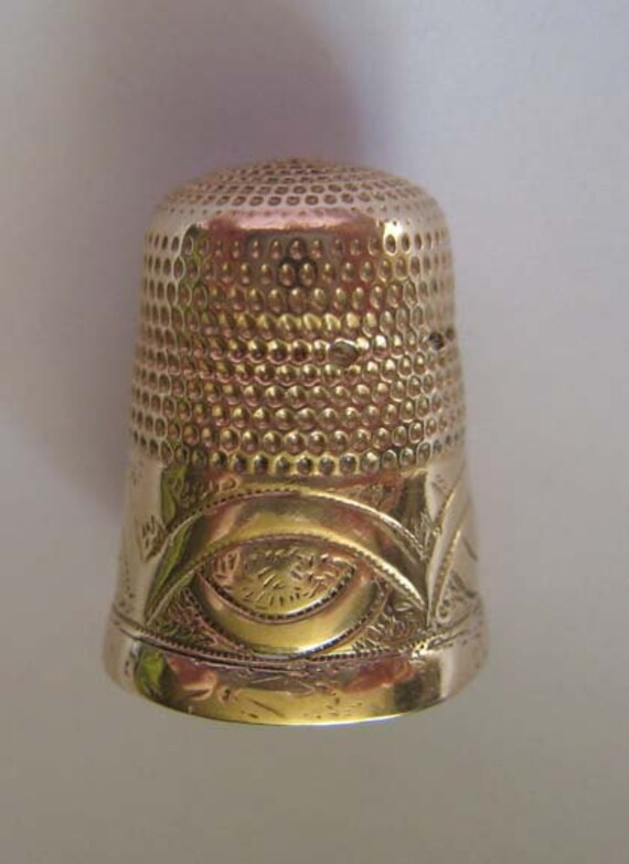 Antique Gold Thimble