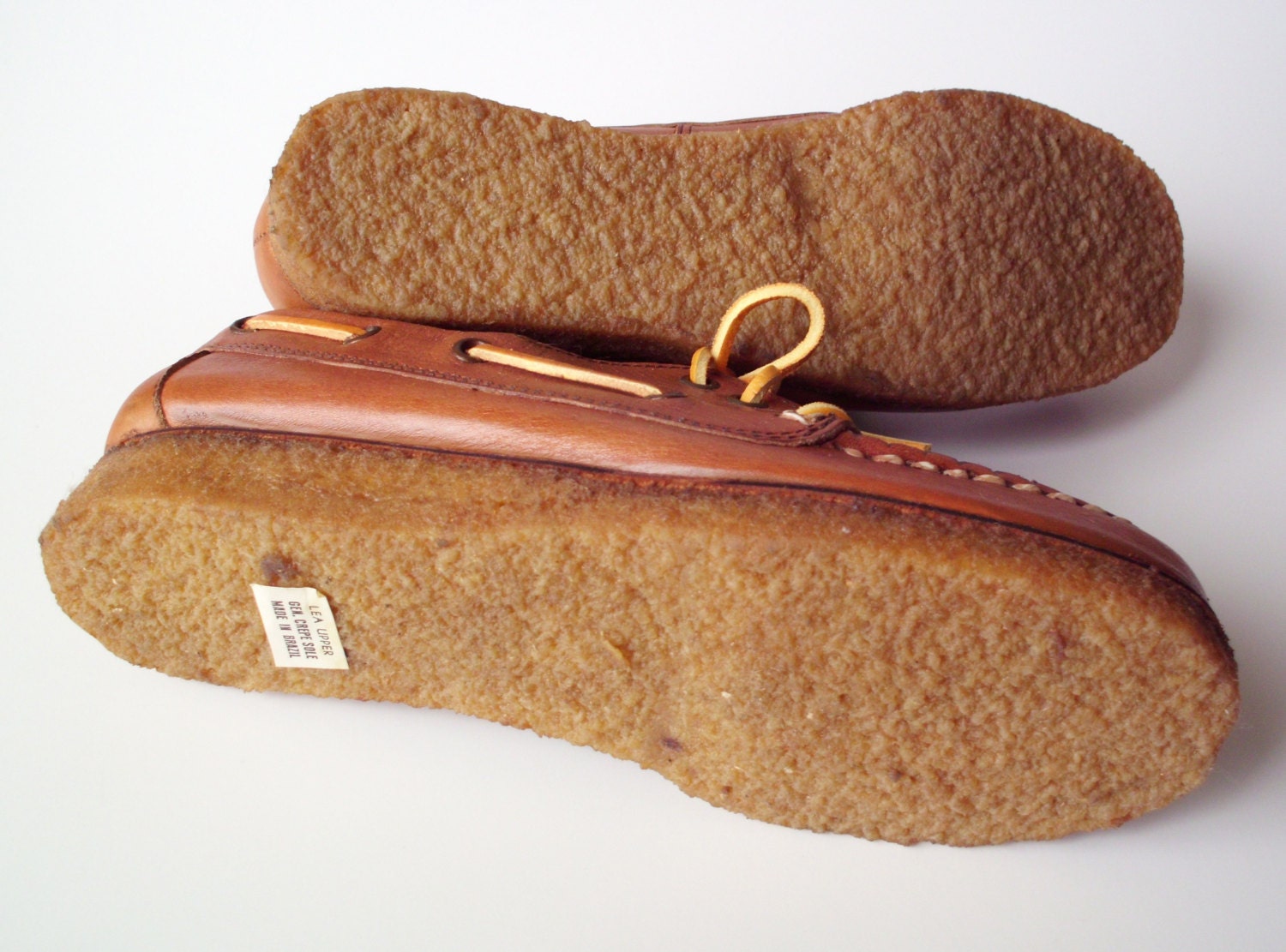 Vintage Town Flair Crepe Sole Women's Deck Shoes Size 8B