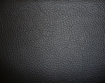 Leather CLOSEOUT 12"x12" Matte Black Buffalo embossed Cowhide 3.5 oz / 1.4 mm PeggySueAlso