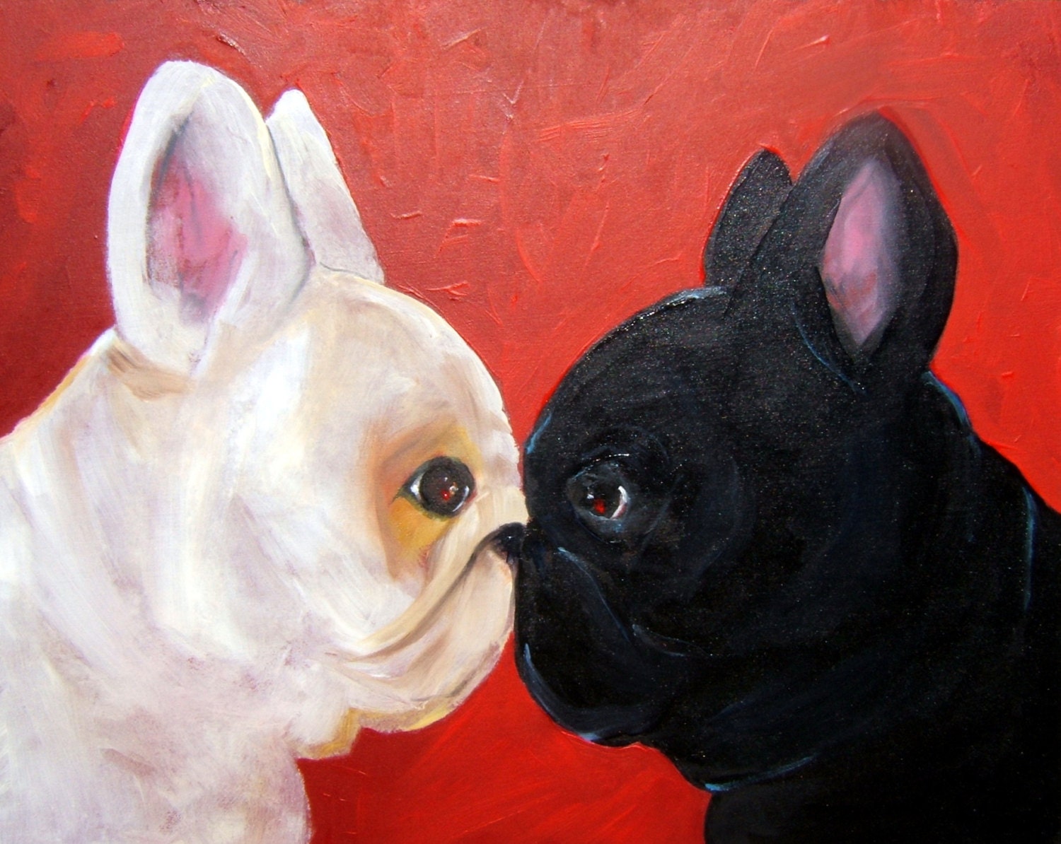 French Bulldog Art Print of an original oil painting