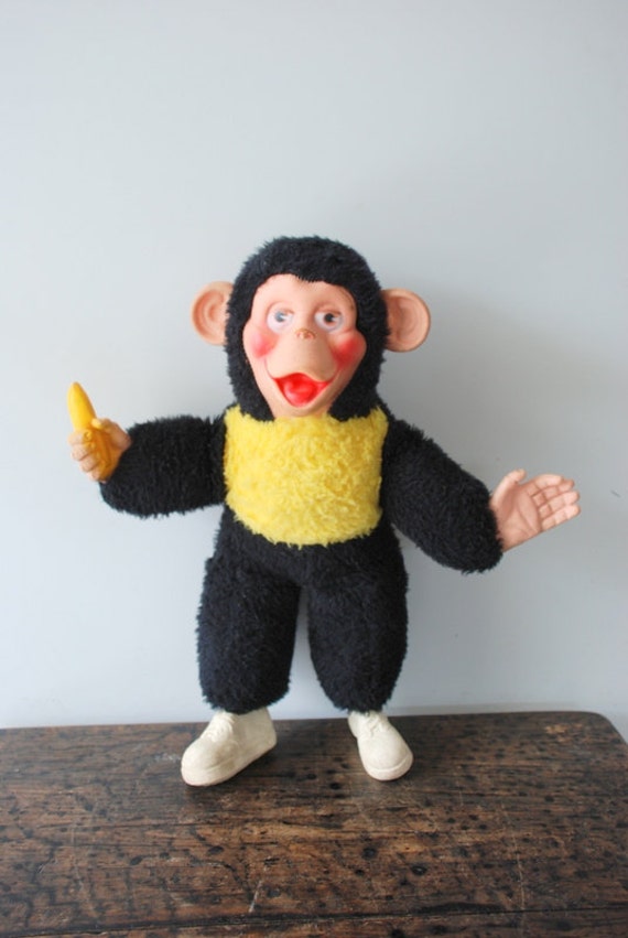 Vintage 1960's Zippy Plush Monkey Toy