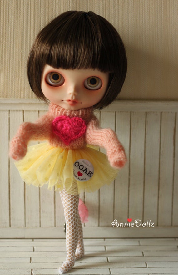 Complete Ooak Custom Blythe Art Doll Emily By