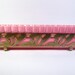Mid Century Pink California Pottery Console Vase - Pink Pottery Planter with Brass Holder - Don Jay Pottery