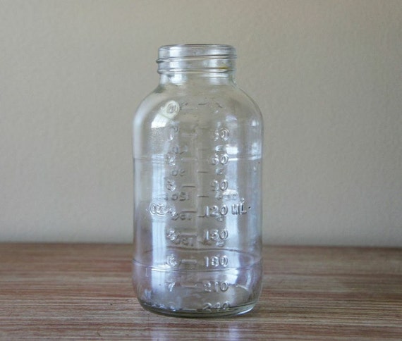 1950s vintage on ML  windsweptlady Cup jar Measuring cup by Oz Etsy and Mason Jar