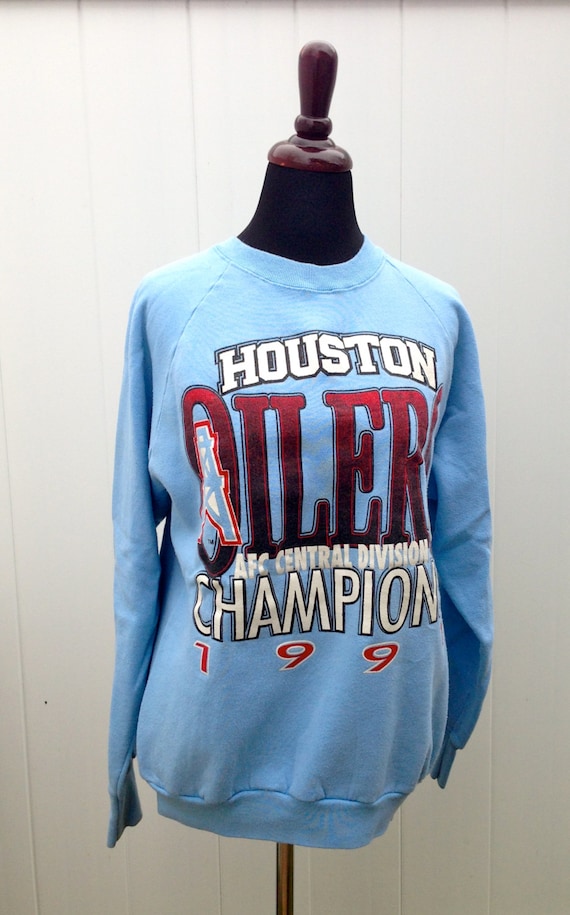 vintage HOUSTON OILERS Crew Neck Sweatshirt 1991 AFC
