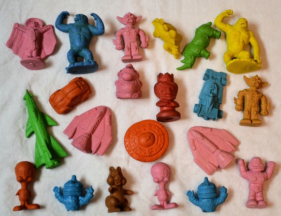 Very early McDonalds Happy Meal toys, Deiner rubber erasers : r/nostalgia