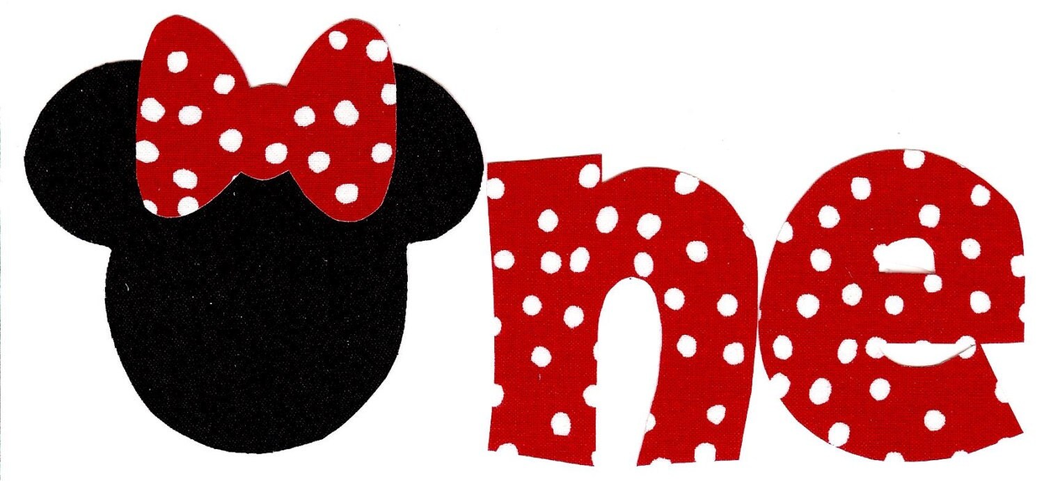 minnie mouse iron on one applique diy