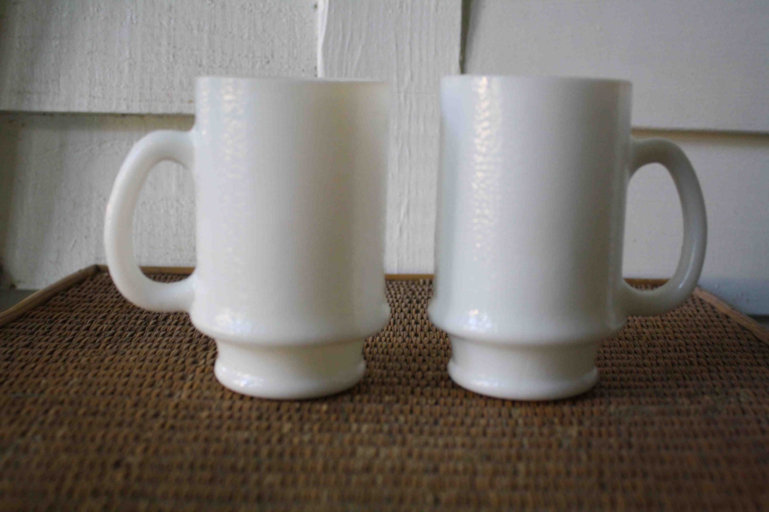 Coffee Mugs Milk Glass