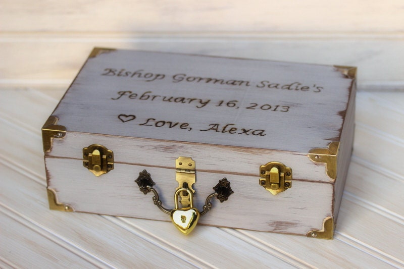 Personalized Childs Memory Keepsake Box Baby's First Time