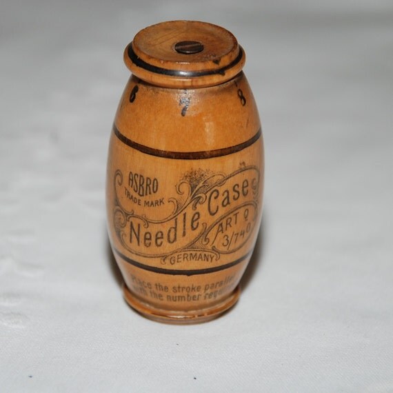 Antique Sewing Needle Case...Made In by StillWaterTreasures