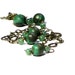 Green Jade Necklace, Antiqued Brass, Gemstone Necklace, Boho Chic