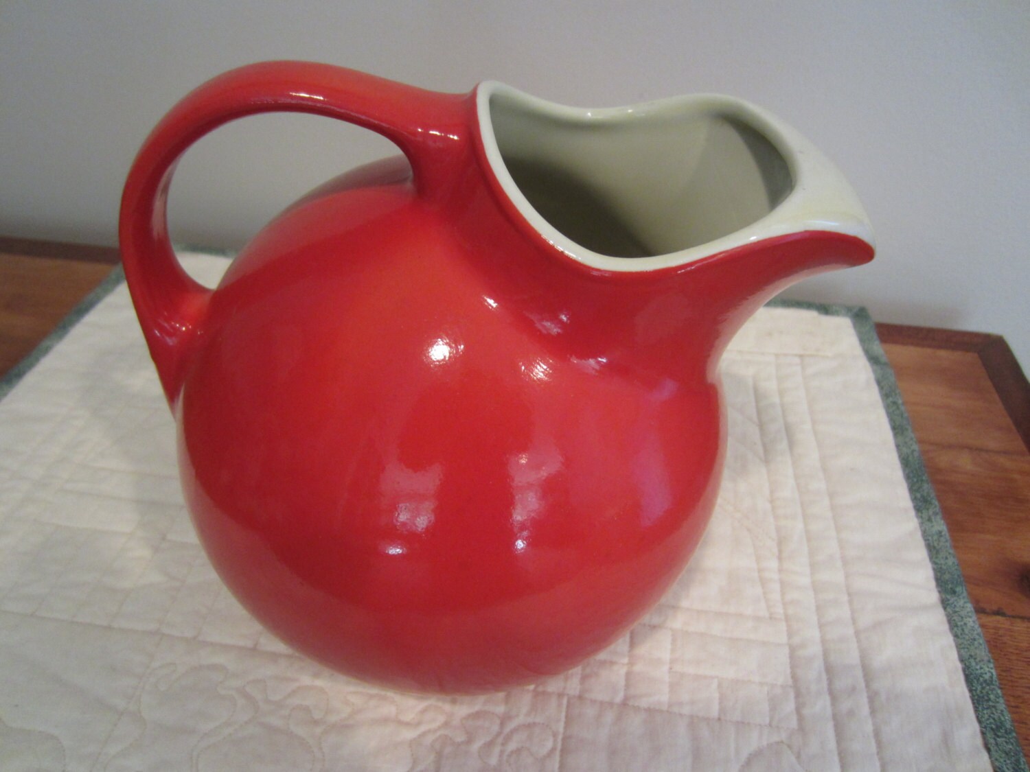 Vintage Hall's Superior Quality Kitchenware Red / Orange