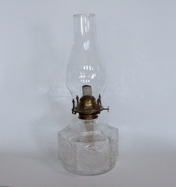 Lamplight Farms Oil Lamp with Embossed Horse Carriage Scene 6