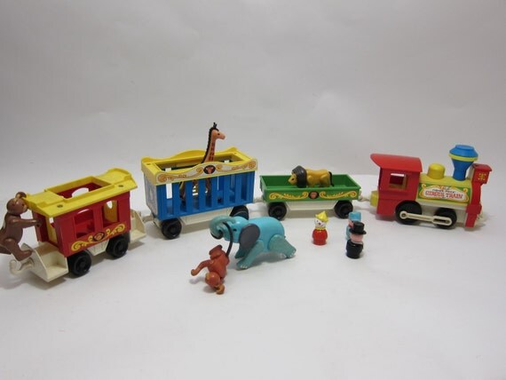 fisher price circus train 1970s