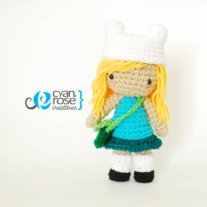 Finn Inspired Crochet Amigurumi Plush Doll Inspired in