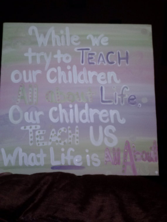 Items similar to Childrens Quote Painting on Etsy