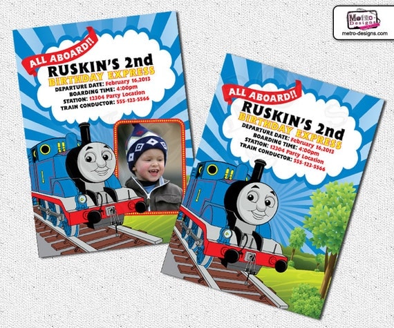 Thomas and Friends - Invitation Il_570xn