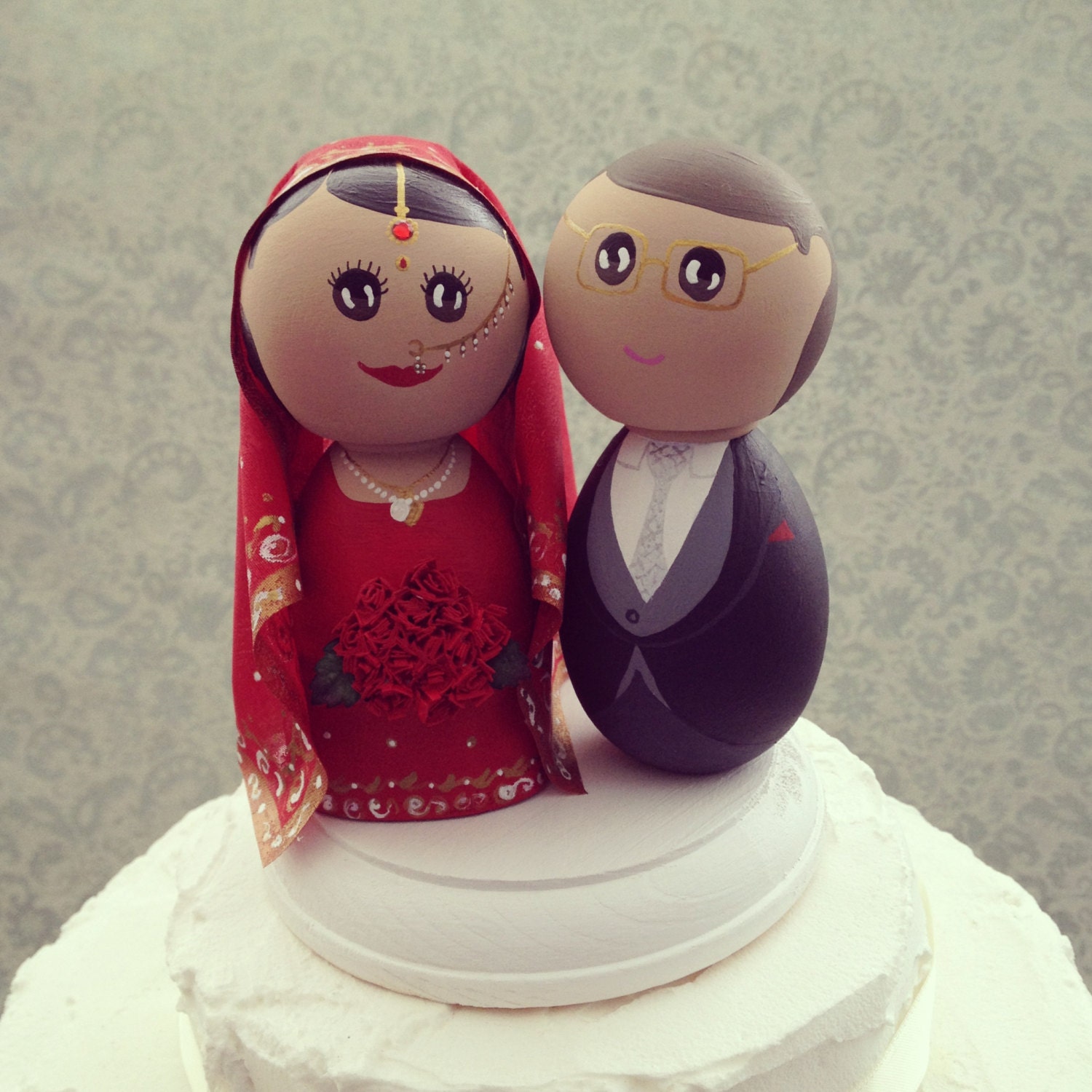 Wedding Cake Topper Custom made for your wedding Indian
