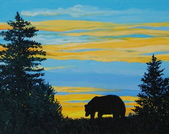 Popular items for sunset oil painting on Etsy