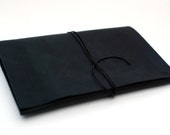 Minimalist Ipad Mini leather cover. Simple black leather case for Ipad Mini. Black Ipad leather case. Ipad Mini pouch. Ipad sleeve. IPAD009