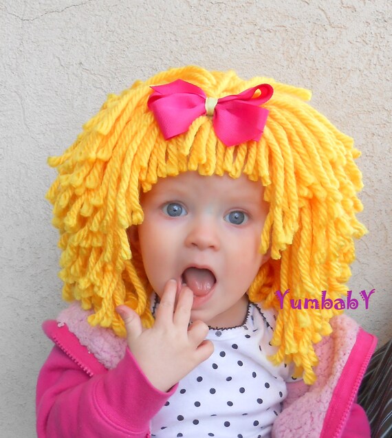 Yellow Wig Halloween Costume Baby Hat Baby Costume by YumbabY