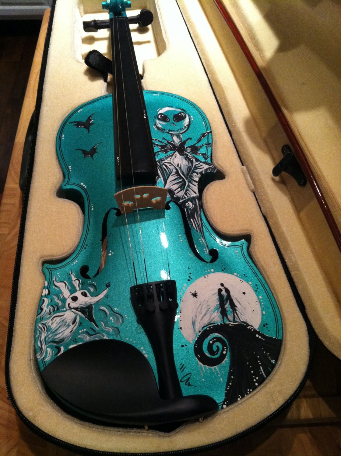 HandPainted Nightmare Before Christmas Violin