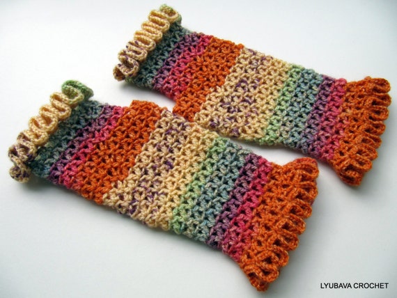 fingerless crochet pattern beginner gloves Women's Fingerless Autumn Craft PATTERN GLOVES, Fall Unique CROCHET