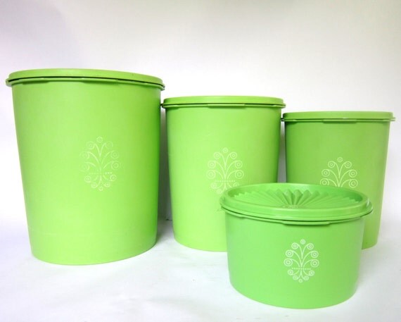 lime green kitchen canisters vintage lime green tupperware canister set of 4 swirl design lime green kitchen canisters vintage lime green tupperware canister set of 4 swirl design