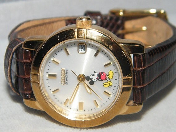citizen eco drive mickey mouse watch