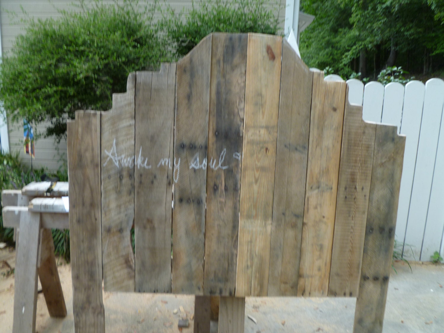 Fancy Pallet Headboard and Footboard for Betsy