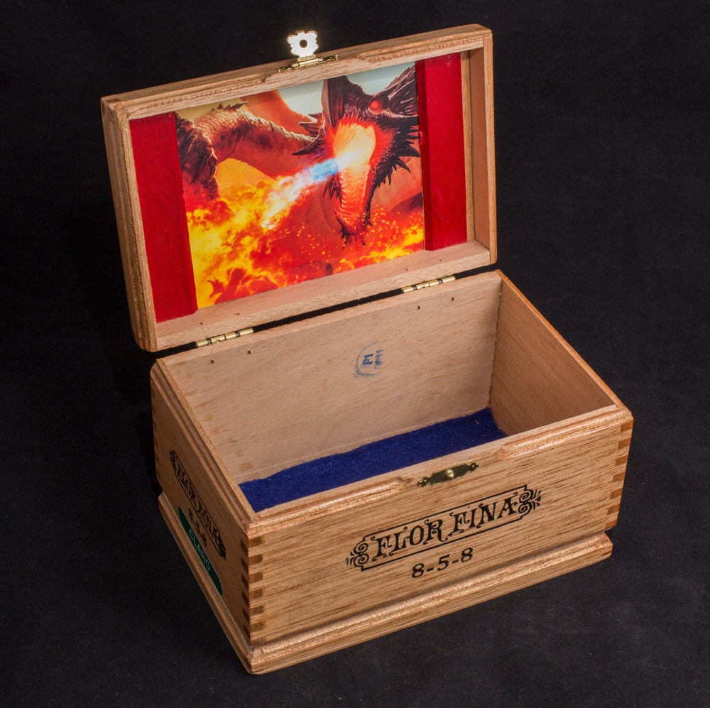 Magic the Gathering Wooden Deck Box Custom Image