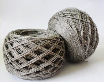 Linen yarn, linen thread, natural linen, natural 3ply yarn, linen