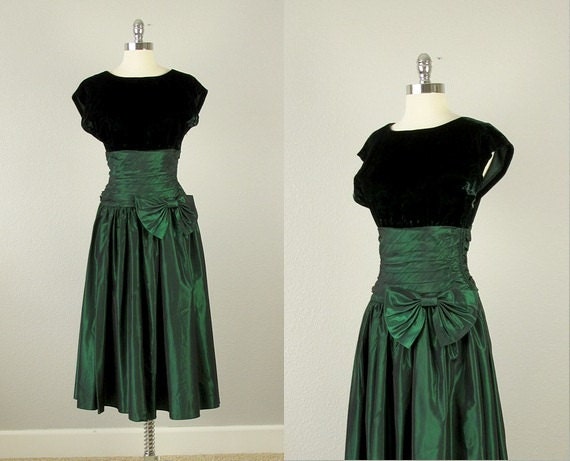 Vintage 1980s Dress / Vintage Party Dress / Prom by bloombird
