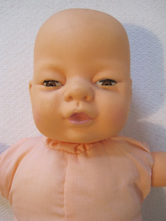 Vintage Baby Doll Uneeda Doll Co Inc Size 11 Bald Head