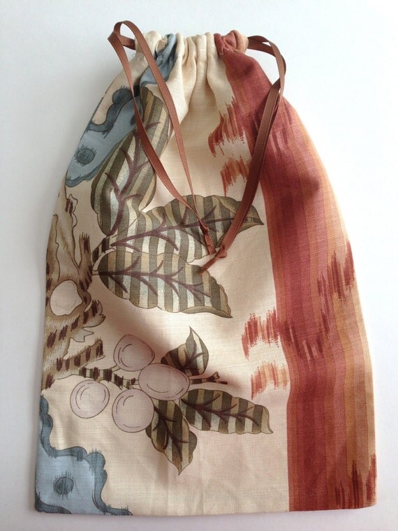 Cotton Travel Shoe Bag by Purpleplume on Etsy