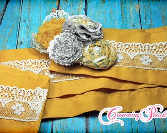 Custom Sash, Fabric Flower Belt, Fabric Flower Sash, Pick Your Color, Women's Fashion Belt, Wedding Sash, Bridal Sash, Decorative Sash