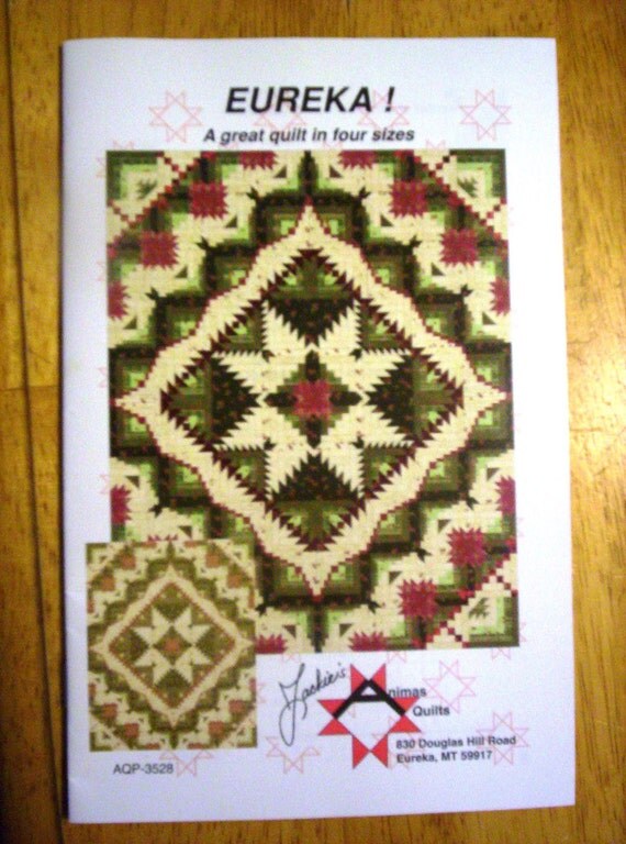 Quilt Pattern Eureka New by on Etsy