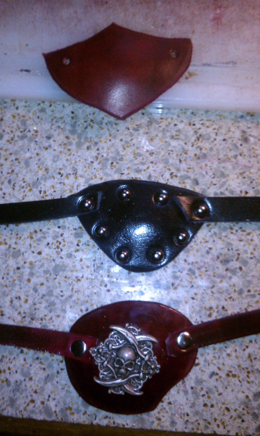 Hand made leather eye patch. Many options by DrunkenSkullLeather