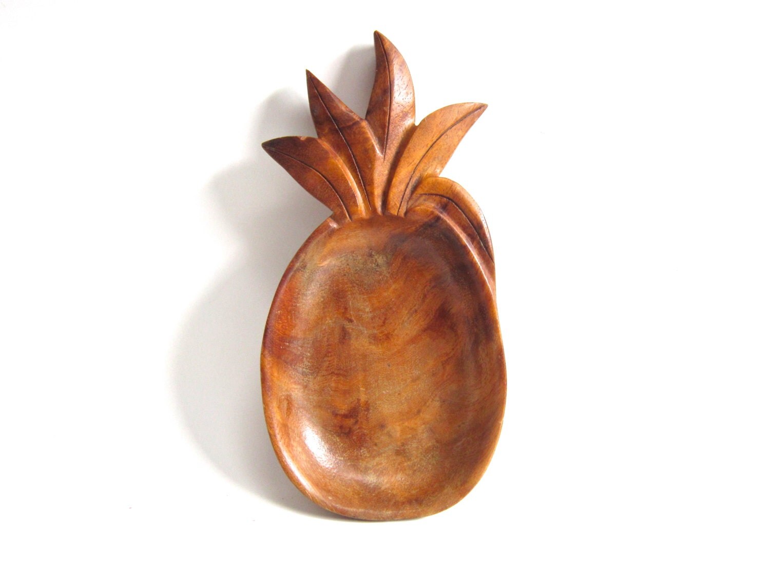 Wood Pineapple Bowl Fun wooden pineapple bowl from the 1970s