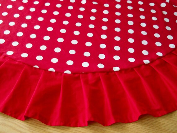 christmas tree skirt 60 red white polka dot red ruffle christmas tree skirt 60 red white polka dot red ruffle