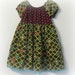 Girl's Dress, Size 5, lime green, hot pink, and brown corduroy dress, Peasant Dress, handmade tiered dress, Autumn dress, Girl's clothes