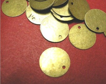 100pc antique bronze 10mm iron pendant-5141