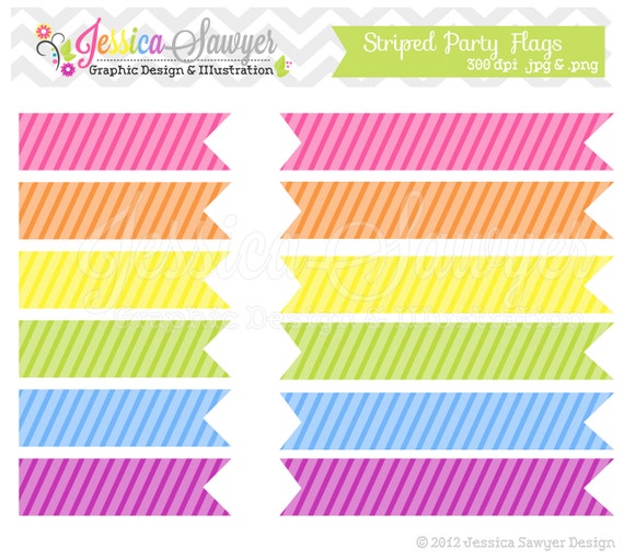 CLEARANCE, Stripe Digital Flags Clipart Clip Art Commercial Use Personal Use Digital Scrapbooking Invitation Design Il_570xn