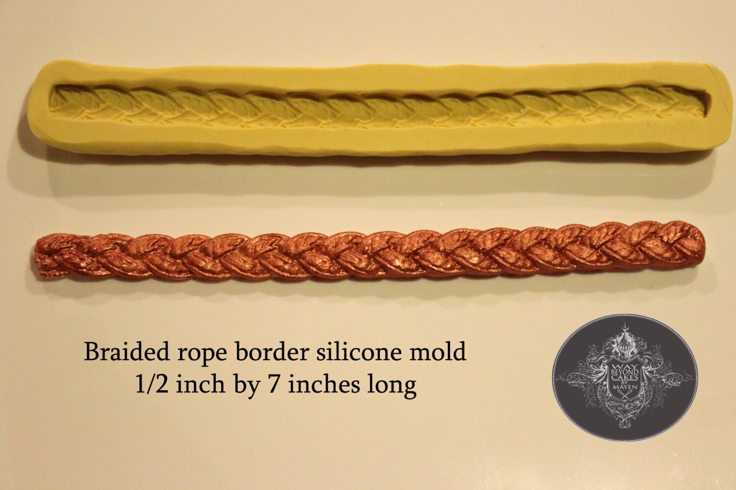 Braided Rope Border Silicone Mold