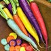 Rainbow Carrot Mix - six crazy colors, 350 heirloom seeds, spring garden, fun for kids, non GMO, Scarlet, Danvers, Parisian, Purple Dragon