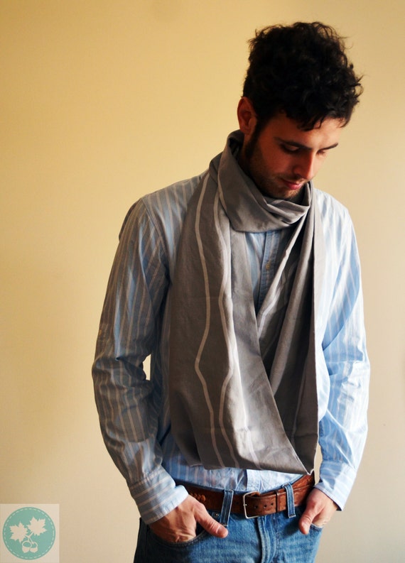 Men's circle scarf. Infinity scarf for men. Guy's loop